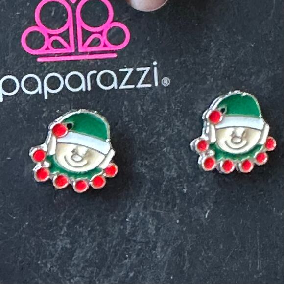 BOGO FREE ELF CHRISTMAS STUD EARRINGS - Picture 1 of 5